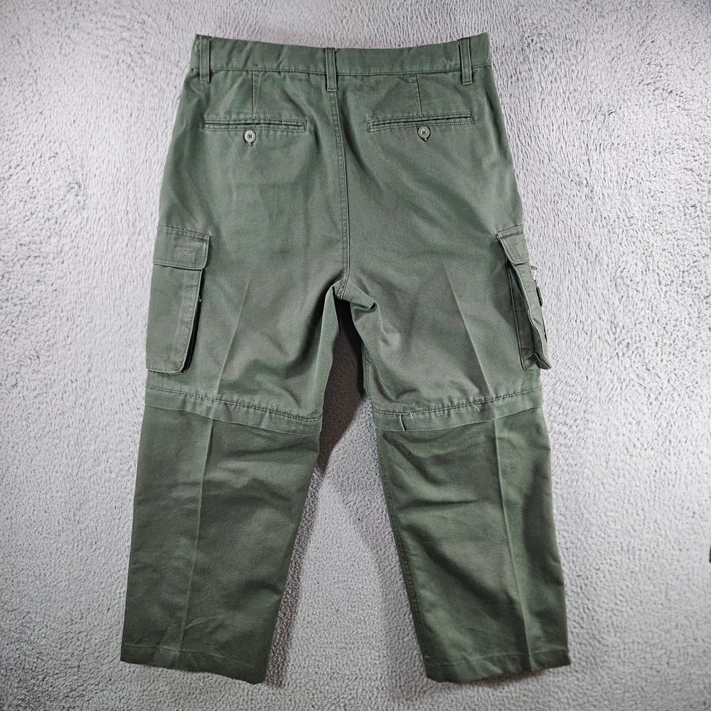 Boy Scouts of America Ladies 8 Convertible Cargo Pants Green Outdoor 30x25 - Picture 6 of 9